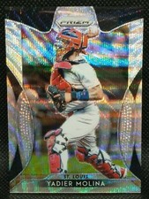 2019 Panini Prizm Baseball Yadier Molina Numbered Blue Wave 14/60!!