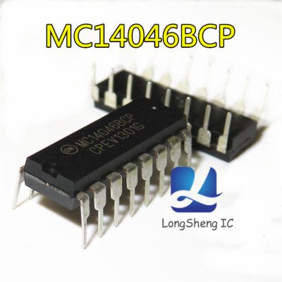 Circuit Intégré MC14046BCP - 2 Pièces, Boîtier DIP, Pour Logique CMOS, Marque Motorola