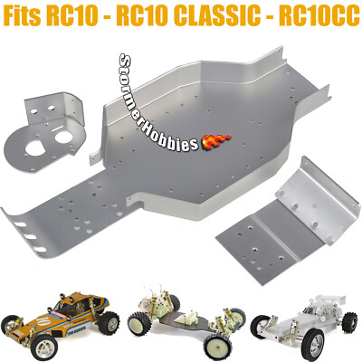Team Associated RC10 RC10CC 6311 Chassis - Nose Plate - Motor Mount Silver