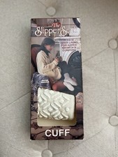 New Vintage The Slipper Sock Ladies One Size Solid Cuff Ivory