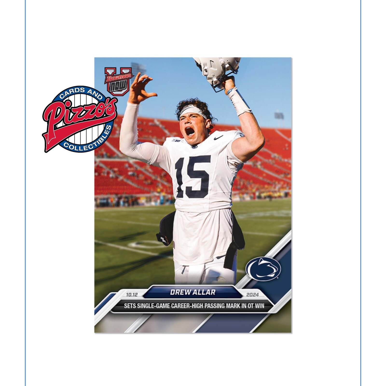 Drew Allar Penn State 2024 Bowman U Now Football Card 28 In Hand