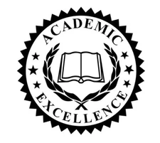 Great Seal for Academic and Excellence Round Shiny Hand Held Embosser 