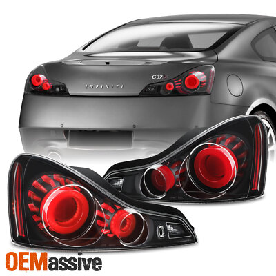 GTR Style]Fit 2008-2015 G37 / Q60 Coupe 3D LED Tube Tail Light