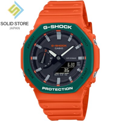CASIO G-SHOCK GA-2110SC-4AJF SKATER FLAVOR Analog Digital Watch Orange 45.4mm