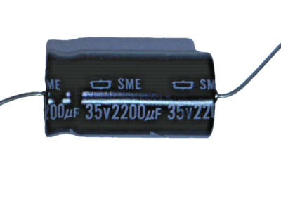   Elko Capacitor 2200uF 2200µF 35V 85° AXIAL Nippon Chemi-Con SME