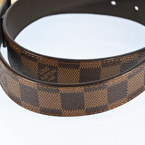 Authentic Louis Vuitton Damier Ceinture Carre Belt 85cm 34" M6803 P2560CS602 - Picture 5 of 14