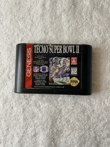 Tecmo Super Bowl II 2: Special Edition(Sega Genesis, 1994)Tested- Authentic-Good