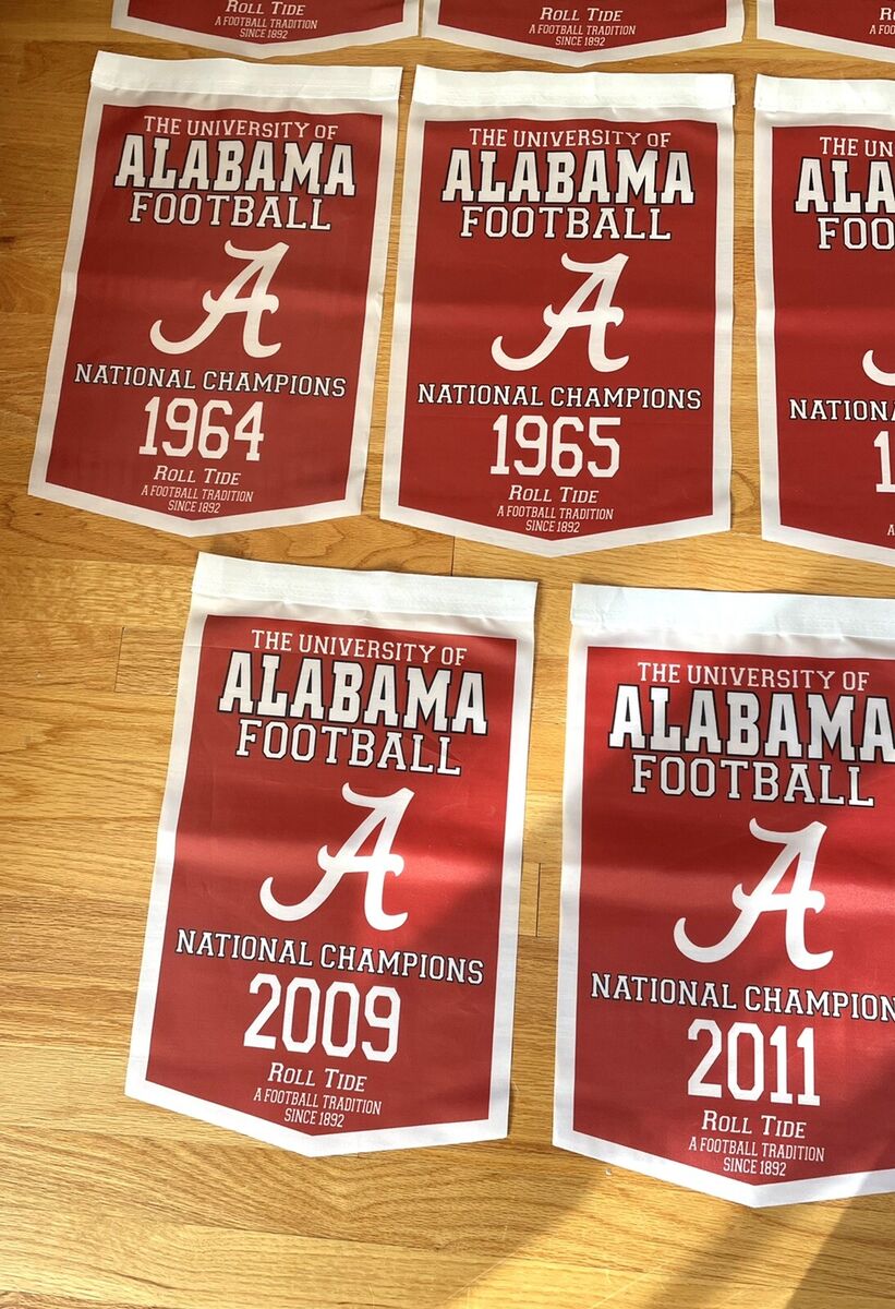 Handmade Wood College Football 2011 National Champions Alabama Crimson Tide