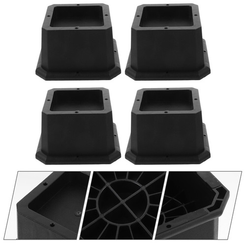 4 Pcs Bed Mat Couch Risers for Floor Legs Furniture Elevation Blocks - Picture 3 of 12