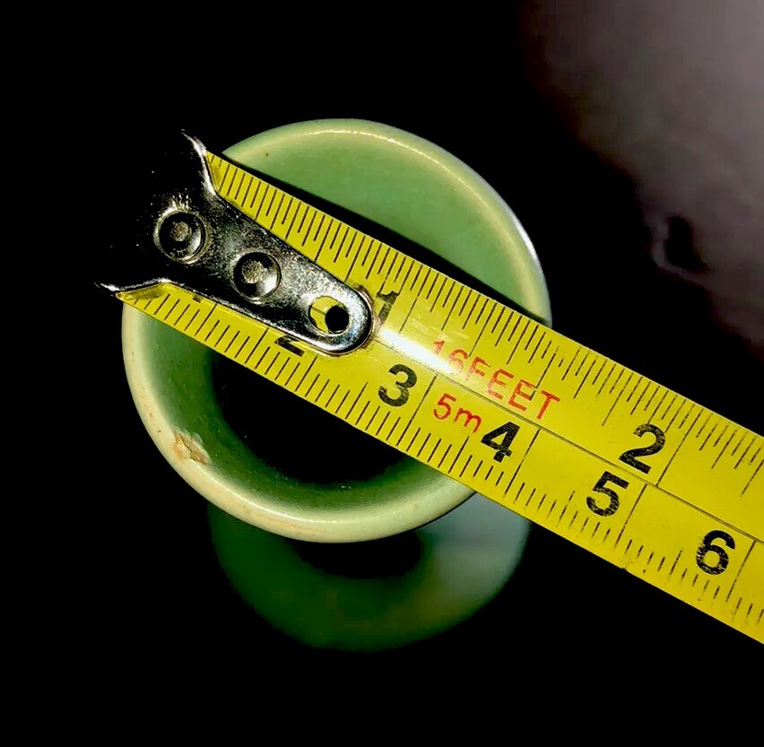 Rum Rill Pottery Vase Matte Green | eBay