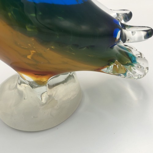 Vintage Murano Bird Cristalleria d’Arte Glass Figurine Sculpture 7” Tall - Picture 12 of 13