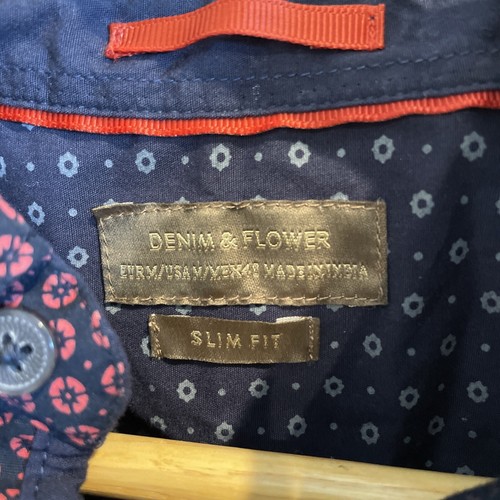 Denim & Flower Flanell Hemd Herren Medium Slim Fit M/40 Baumwolle Mehrfarbig - Bild 2 von 5