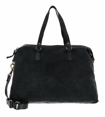 CAMPOMAGGI Shopping Bag Flat L Handtasche Shopper Tasche Azzurro Polvere Blau