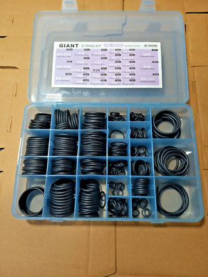 376pcs O-RING BOX VOLVO EXCAVATOR RUBBER SEALING RING KIT FIT (Pack of 2)