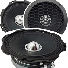 2x Gravity WZ6G Warzone Series 6.5"  Midrange Coaxial Loud 1000W Speaker 4-Ohms