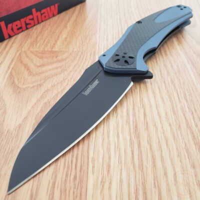 Kershaw Natrix Folding Knife 3.75'' 8Cr13MoV Steel Blade G10/Carbon Fiber Handle