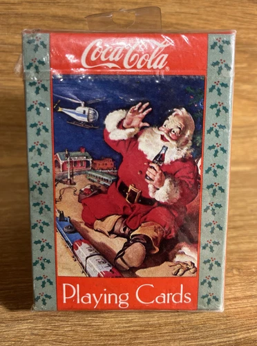 Coca Cola Santa Claus Playing Cards 334 Deck Vintage 1995 Coke Red NEW Sealed