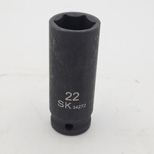 Sk Hand Tools 34272 12 Dr. 22mm 6pt Deep Metric Impact Socket