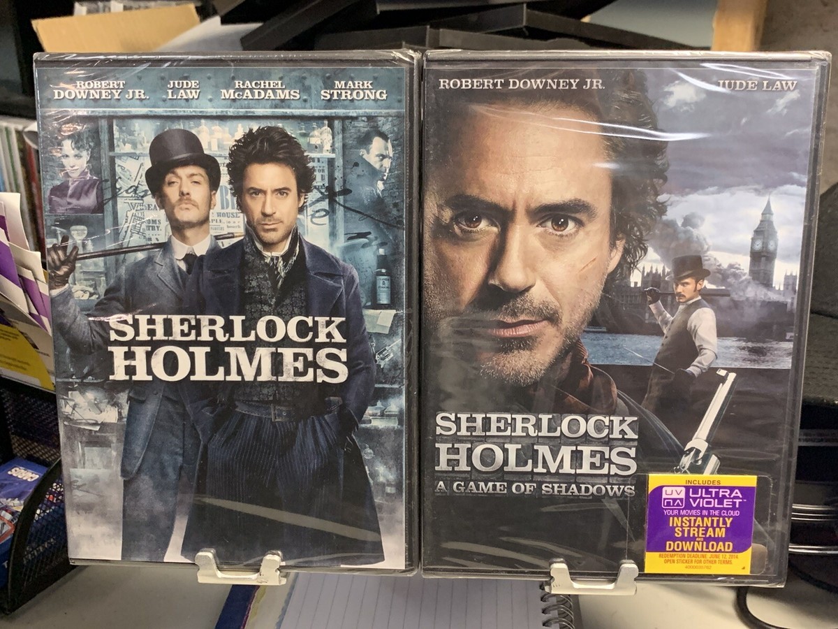 Sherlock Holmes 1 & 2 A Game of Shadows NEW DVDs Robert