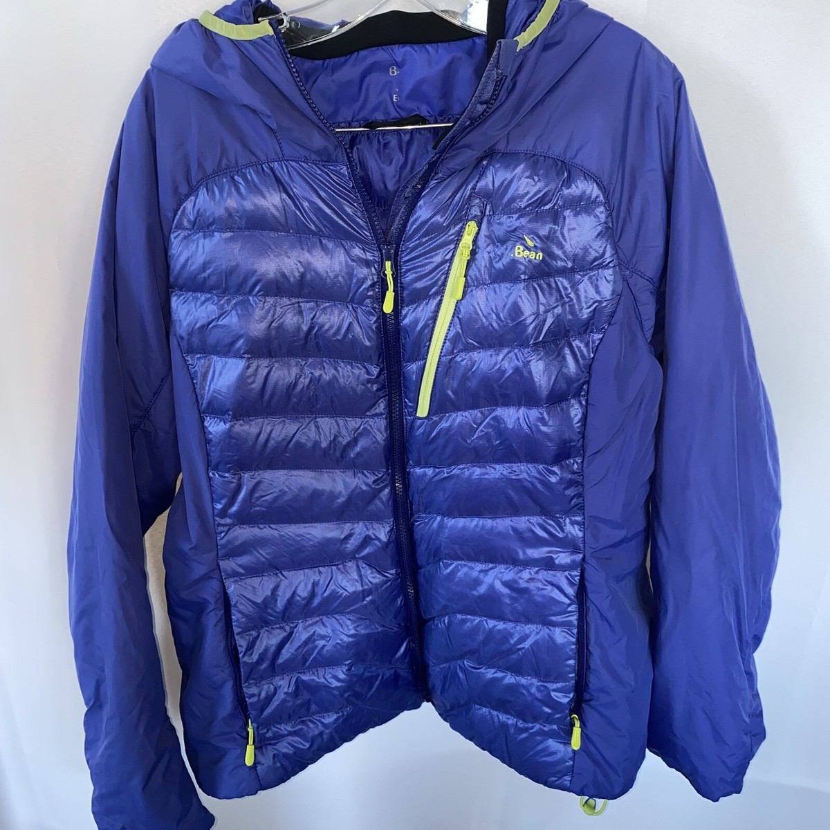 LL Bean Women's Downtek Hybrid Winter Jacket SZ large Purple