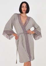 Women Viscose Robe sleeve 3/4 Sleepwear Nightdress Nightgown ROKSANA.UA