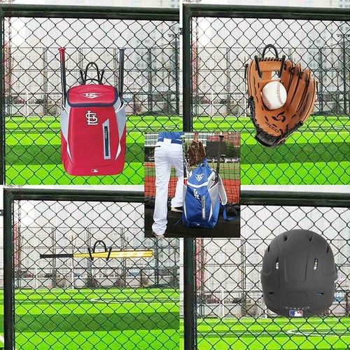Fence Hooks for Baseball/Softball Equipment,Bat Bags,Tennis Bags,Water