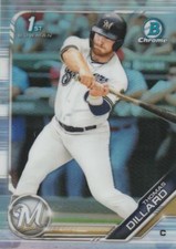 2019 Bowman Draft Chrome Refractors #BDC-32 Thomas Dillard Milwaukee Brewers