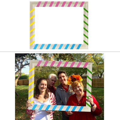 Multicolour Selfie Picture Frame Photo Booth Props Wedding Hen Christmas Party Ebay