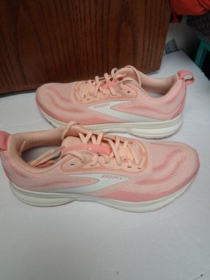 BROOKS Women s Sz 11M Trace 4 running shoes Tropical Peach/Dianthus/Grey 
