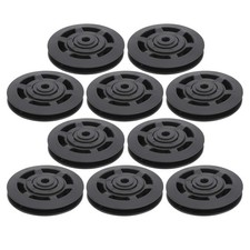 Bearing Pulley Wheel, 10Pcs/Set 95mm Pulley Universal Nylon Bearing Pulley Wh...