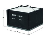 Mahle Kraftstofffilter KX 332 Vorfilter Filtereinsatz FüR MAN 88,8Mm TGA TGS 1