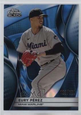 2025 Topps Chrome Black Blue Lava Refractor /150 Eury Perez Eury Pérez #125 1ob0