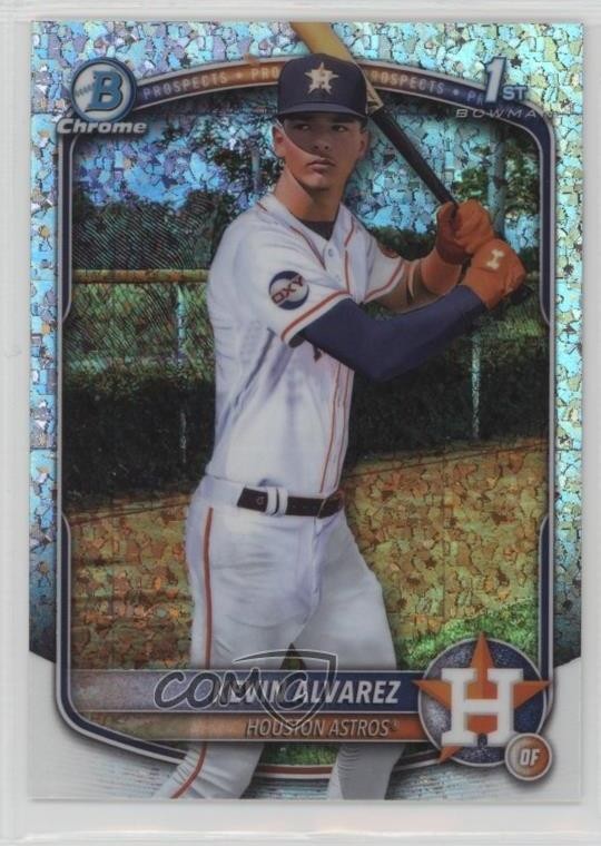 2025 Bowman Chrome Prospects Mini-Diamond Refractor Kevin Alvarez #BCP-227 4d5