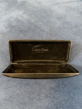 Calvin Klein Glasses Case Hard Black Case Unisex Eye Glasses FELT LINED 