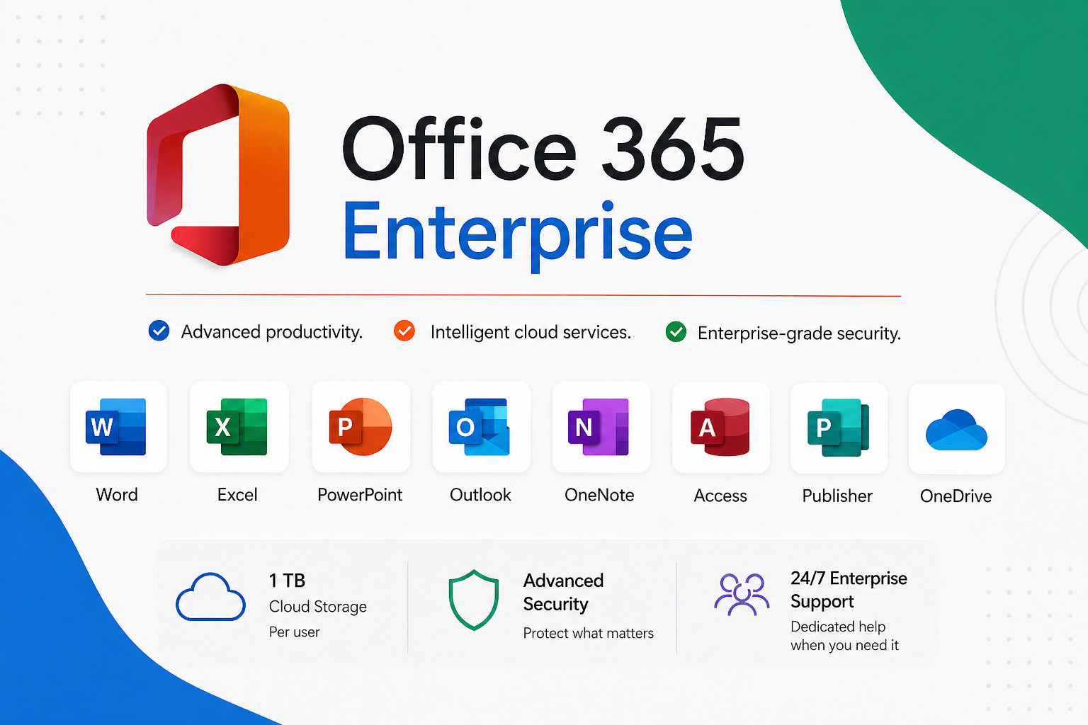 OFFICE 365 ENTERPRISE LIFETIME - 1 User, Windows & Mac