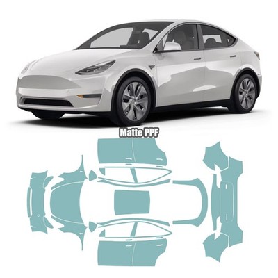 Matte PPF Paint Protection Film for Tesla Model Y 2020-2024 Full Car TPU Precut