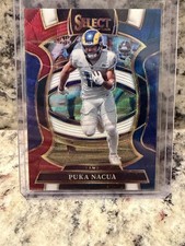 2025 Panini Select Puka Nacua #21 Concourse Tri-Color /399 Los Angeles Rams FOTL