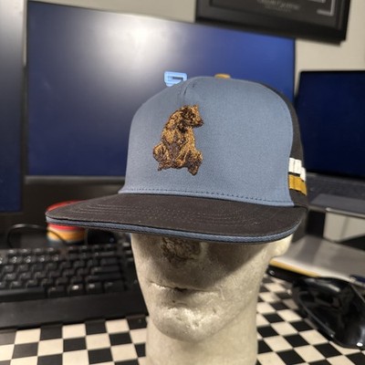 Spacecraft Trucker Two Stripe Bear Hat Cap Leather Back Topo