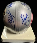 Faulk Andruzzi Pass & Izzo Signed Super Bowl XXVIII Mini Helmet Patriots