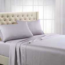ABRIPEDIC 600TC Tencel King Sheet Set - Silky Soft Naturally Pure, Iris