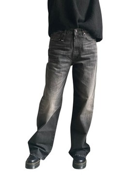 R13 D'Arcy Loose Women's Jeans 27 Wilson Black Washed Comfortable Denim RRP700