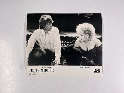 Rolling Stones Mick Jagger Photo Black And White Press Promotion Circa 1980s