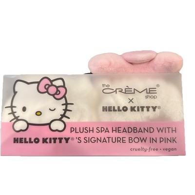 The Creme Shop x Hello Kitty Plush Spa Headband  Signature Pink Bow-445