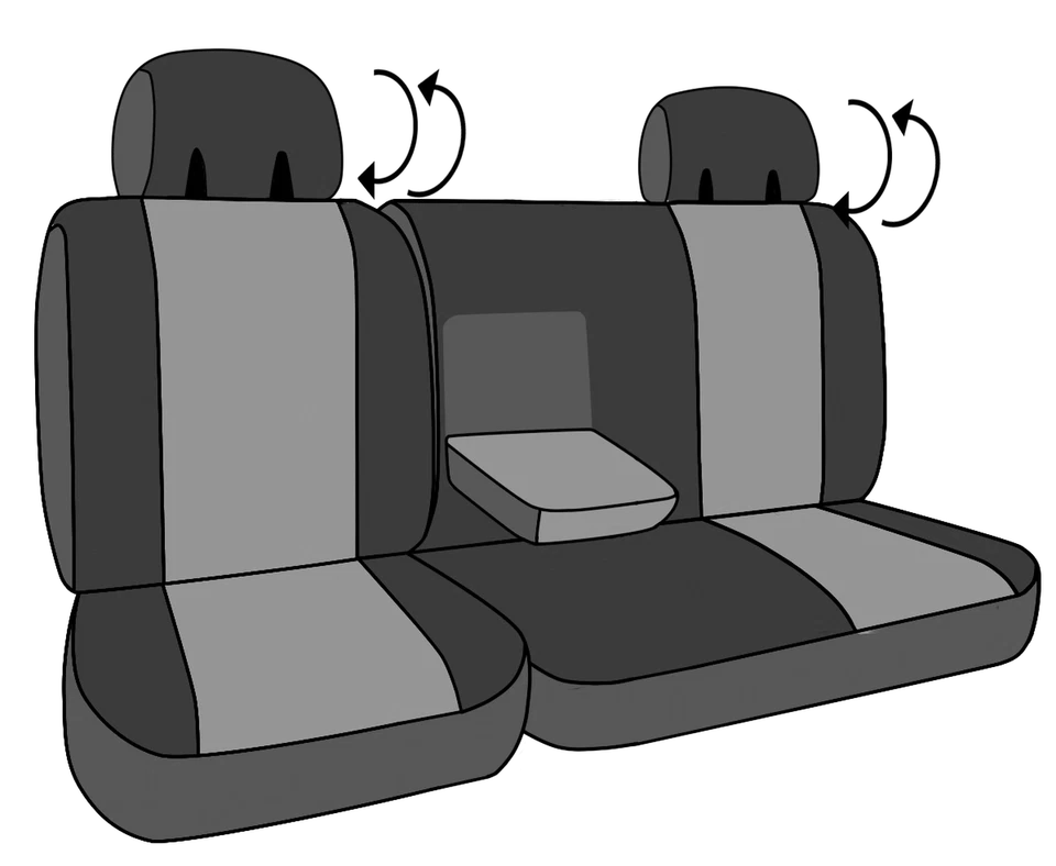 Fundas de asiento de auto CalTrend para Jeep Grand Cherokee|WK 2011-2022 Hawaii negras Foto 4 de 4