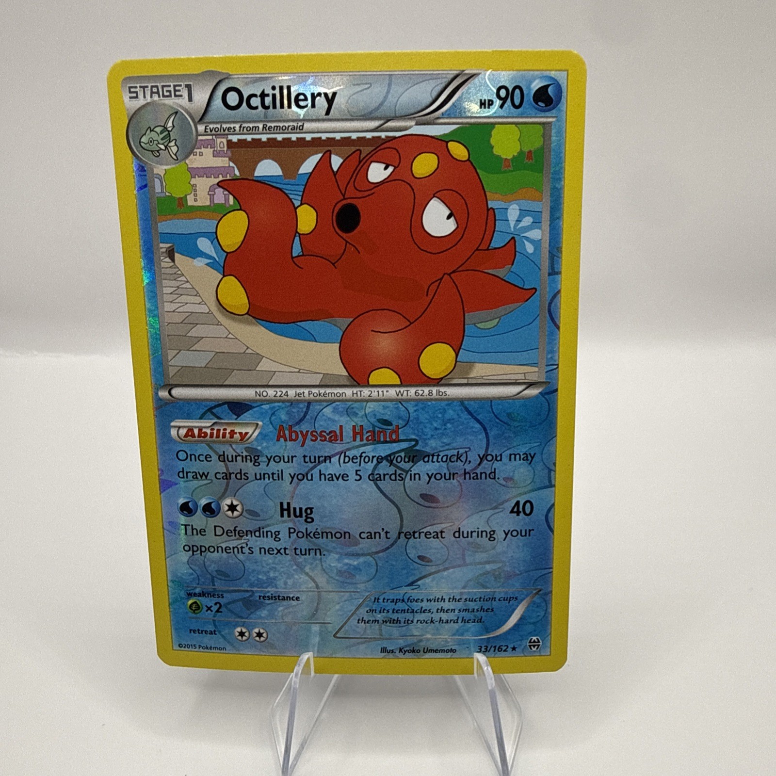 Pokémon TCG Octillery Breakthrough Reverse Holo Card 33/162 NM Condition