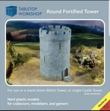 28mm (1:56) Medieval Castle Round Tower kit The Tabletop Workshop 28MEDRNDT
