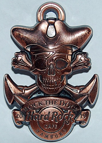 Hard Rock Cafe HAMBURG Year 2019 Rock The Dock (Copper) Pin - Picture 2 of 2