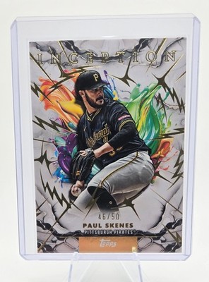 2025 Topps Inception Paul Skenes Gold Electricity /50 #52 Pirates SSP