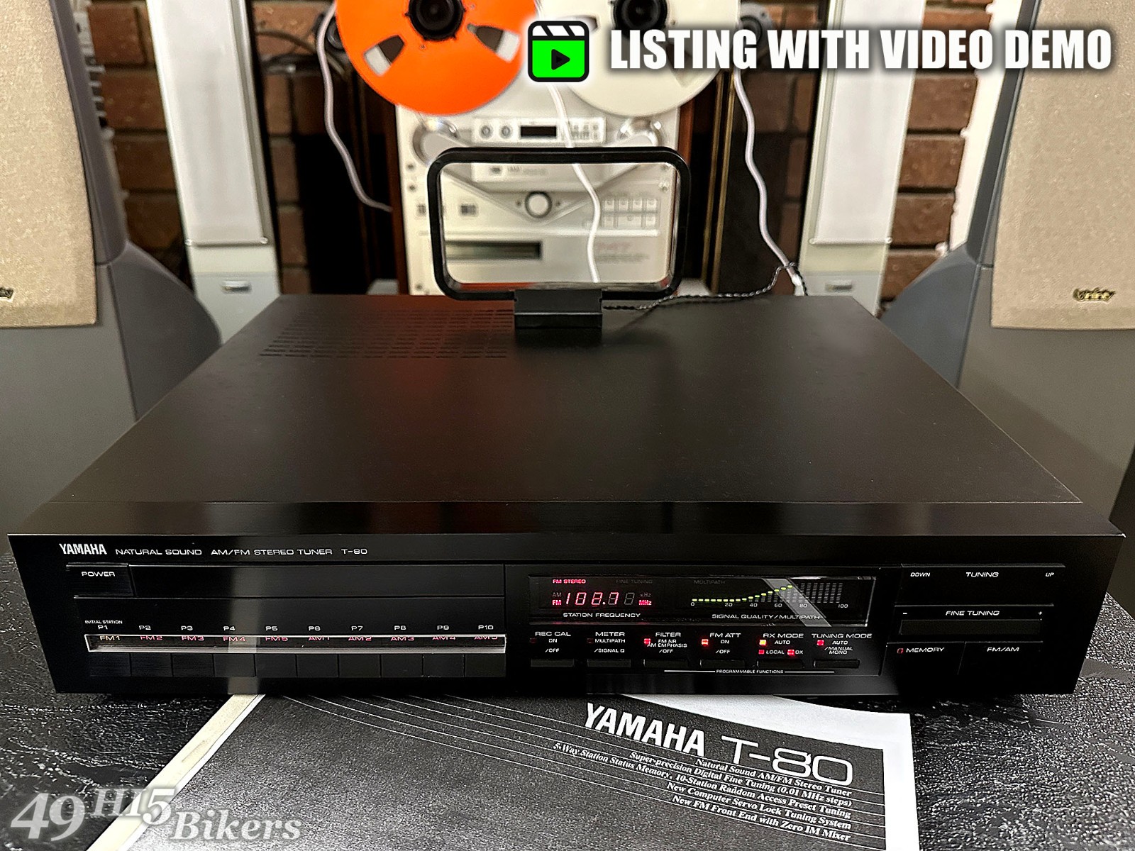 Yamaha T-80 vintage audio equipment - eBay listing photo 1