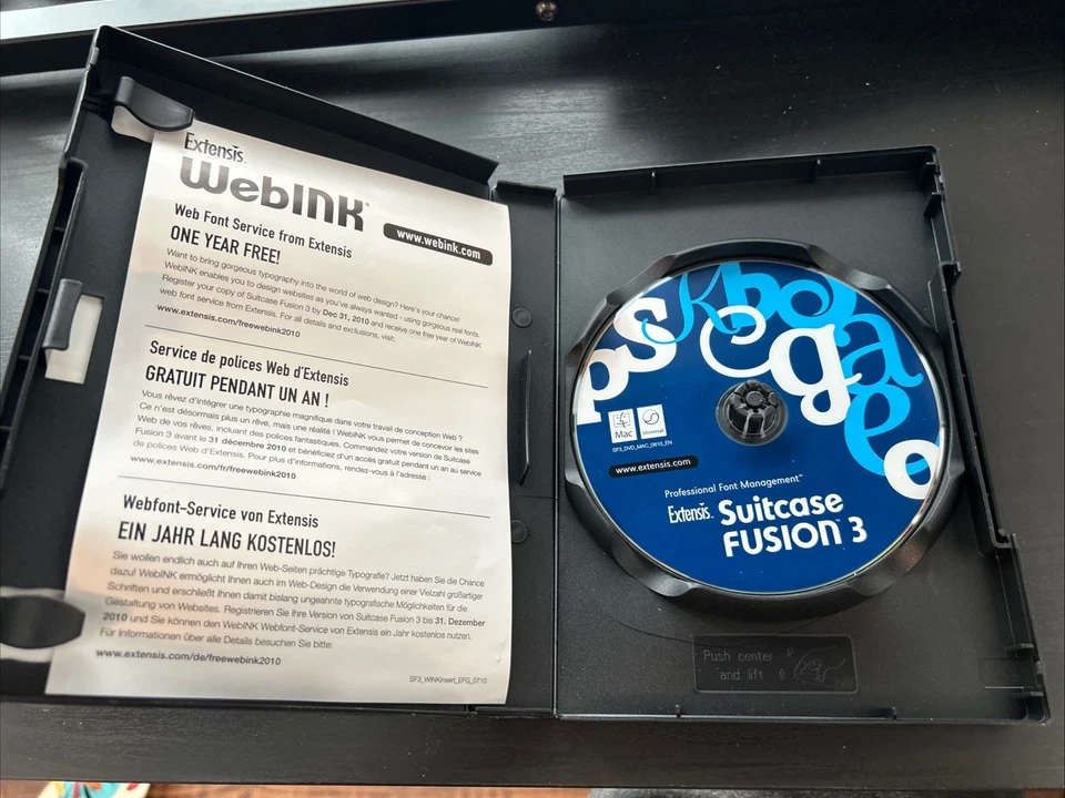 Extensis ~ Suitcase FUSION 3 for MAC OS X ~ ENGLISH ~ - Image 3 of 3